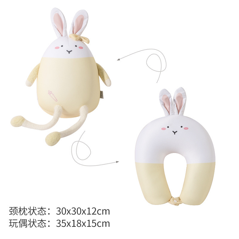 Picture of Penguin U-Shaped Pillow Foam Particle Neck Pillow Cartoon Shape Two-In-One Transformable Pillow Hug Pillow Convertible Neck Pillow