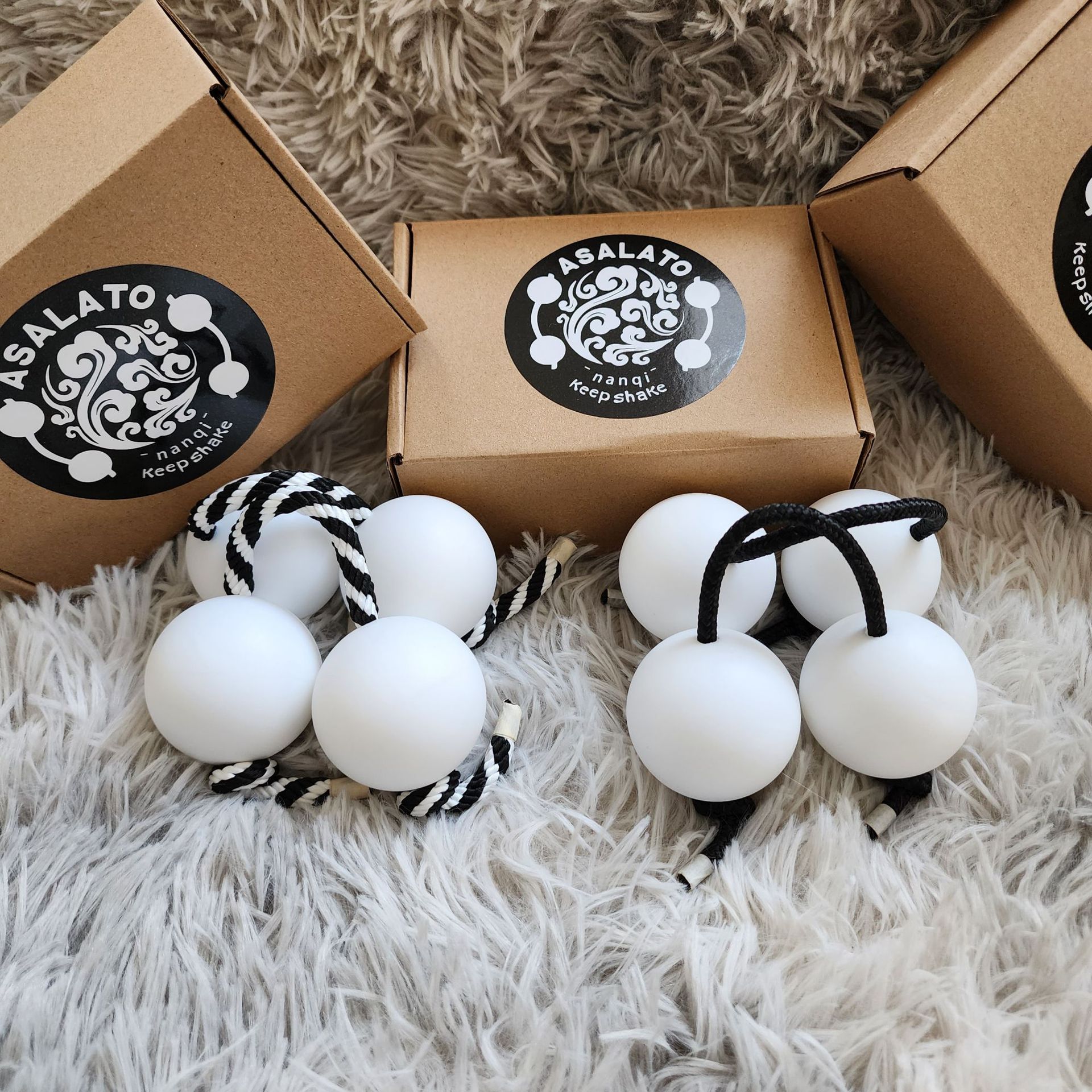 asalato Kumi rhythm sand ball explosion-proof ball fight-resistant warranty for 2 years damage package compensation ivory white sand