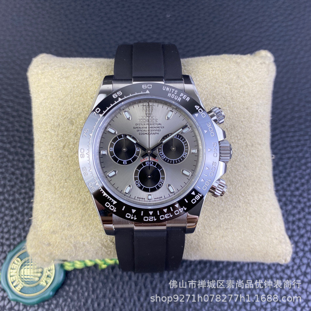 Picture of Cross-border Panda Di 7750 Ditong Cement Grey 12.4 Golden Di Chronograph 4130 Yu Wenle Men's Mechanical Watch