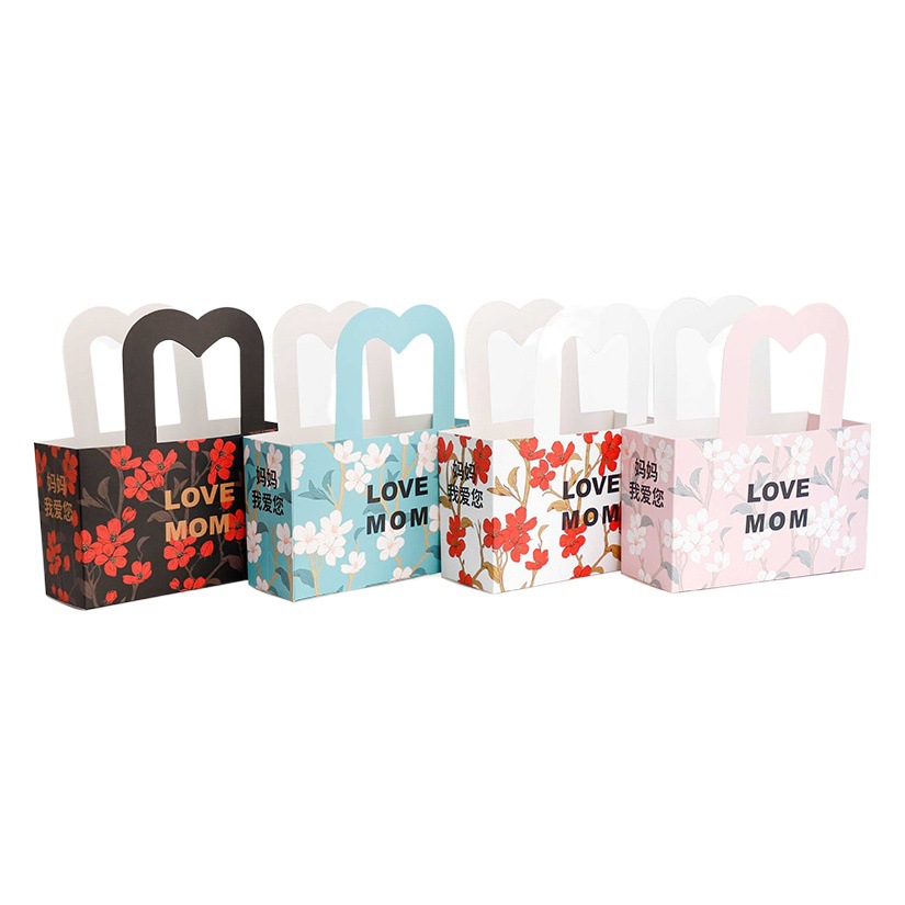 Jubilee Flower Nong Mother's Day M Portable Flower Box diy Flower bouquet floral gift box flower packaging materials flower shop flower arrangement box