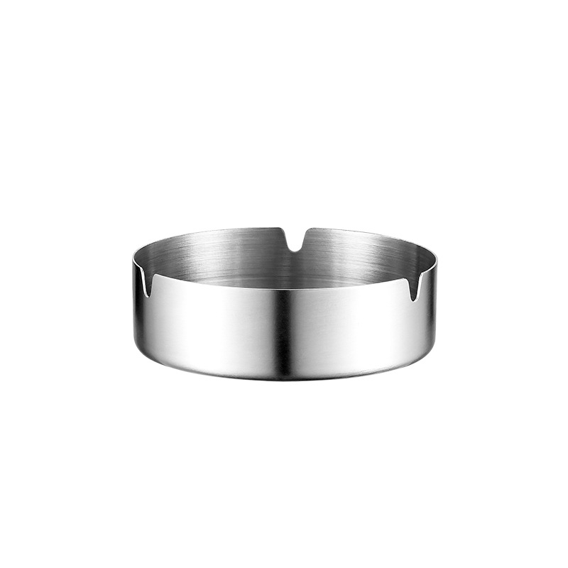 Picture of Cross-border thickened anti-fall metal stainless steel ashtray ins advanced gift ashtray wholesale custom printed logo