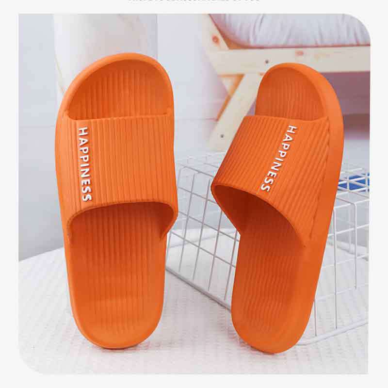 Wholesale couple home slippers bathroom PVC plastic non-slip slippers fashion simple casual women's shoes summer