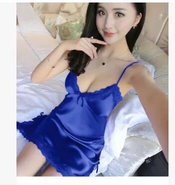 Picture of plus size Europe and America Colorful Temptation Sex Lingerie Sexy Foreign Trade Sex Nightgown Sling Pajamas suit 702