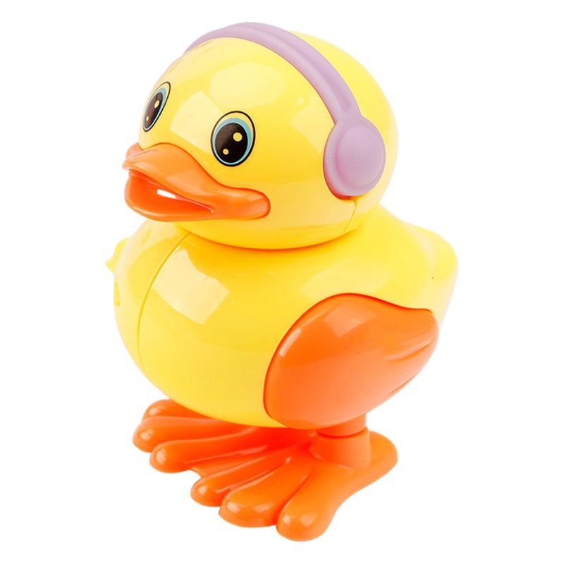 Chain winding duck jump duck twist ring chain toy kindergarten gift night market stall source winding toy