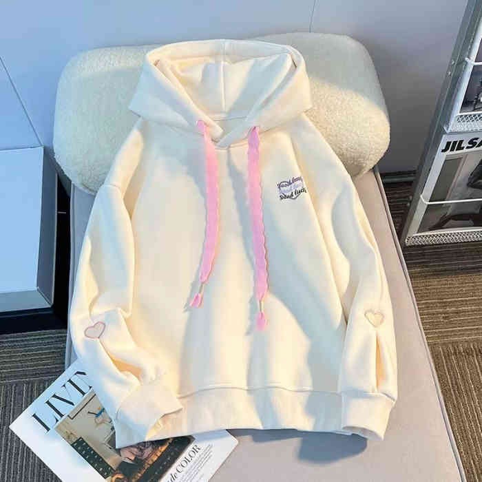 Picture of Girls' Autumn Wear 2024 New Spring and Autumn Wear Girls' Casual Middle and Big Children's fleece-lined Hoodie Jacket Children's Wear