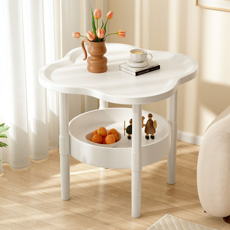 Outdoor Small Table Balcony Open-Air Exposure Waterproof Sun Protection Anti-Aging Mini Courtyard Tea Table Home Foldable