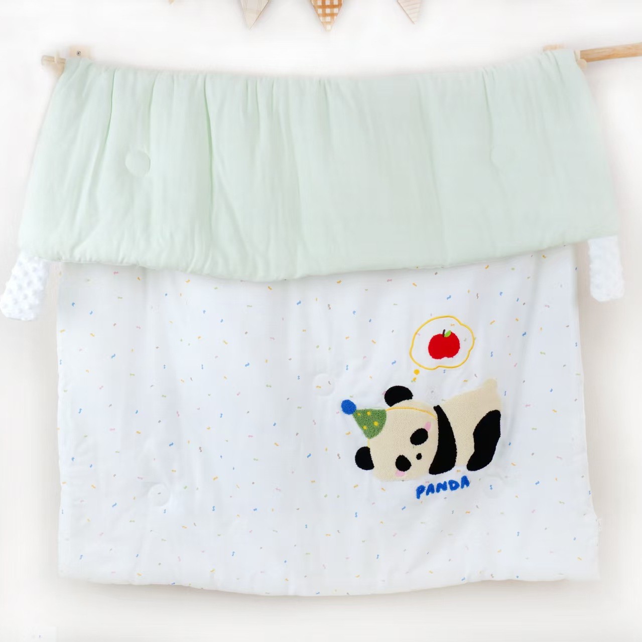 Picture of 2024 Bamboo Fiber Class a Embroidered Long-Staple Cotton Spring and Autumn Quilt Bamboo Cotton Constant Temperature Breathable Cartoon Newborn Cover Blanket for Infants and Children