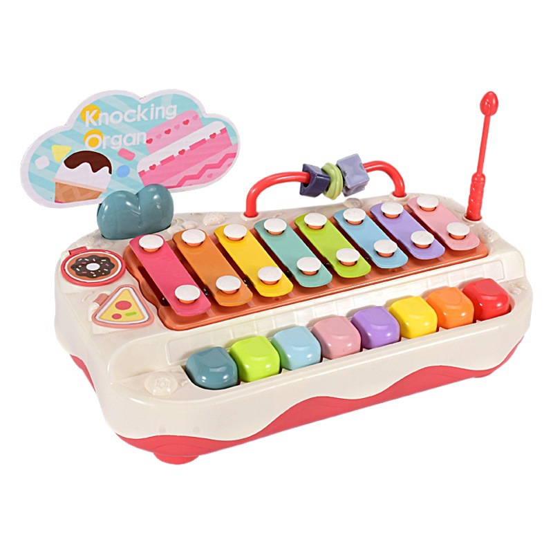 Puzzle eight-tone accordion baby's two-in-one xylophone musical instrument 8-month-old children's musical toy piano