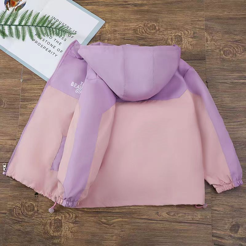 Girls' coat Spring and Autumn 2023 new windbreaker Western style children's coat Western style jacket girls' autumn clothes