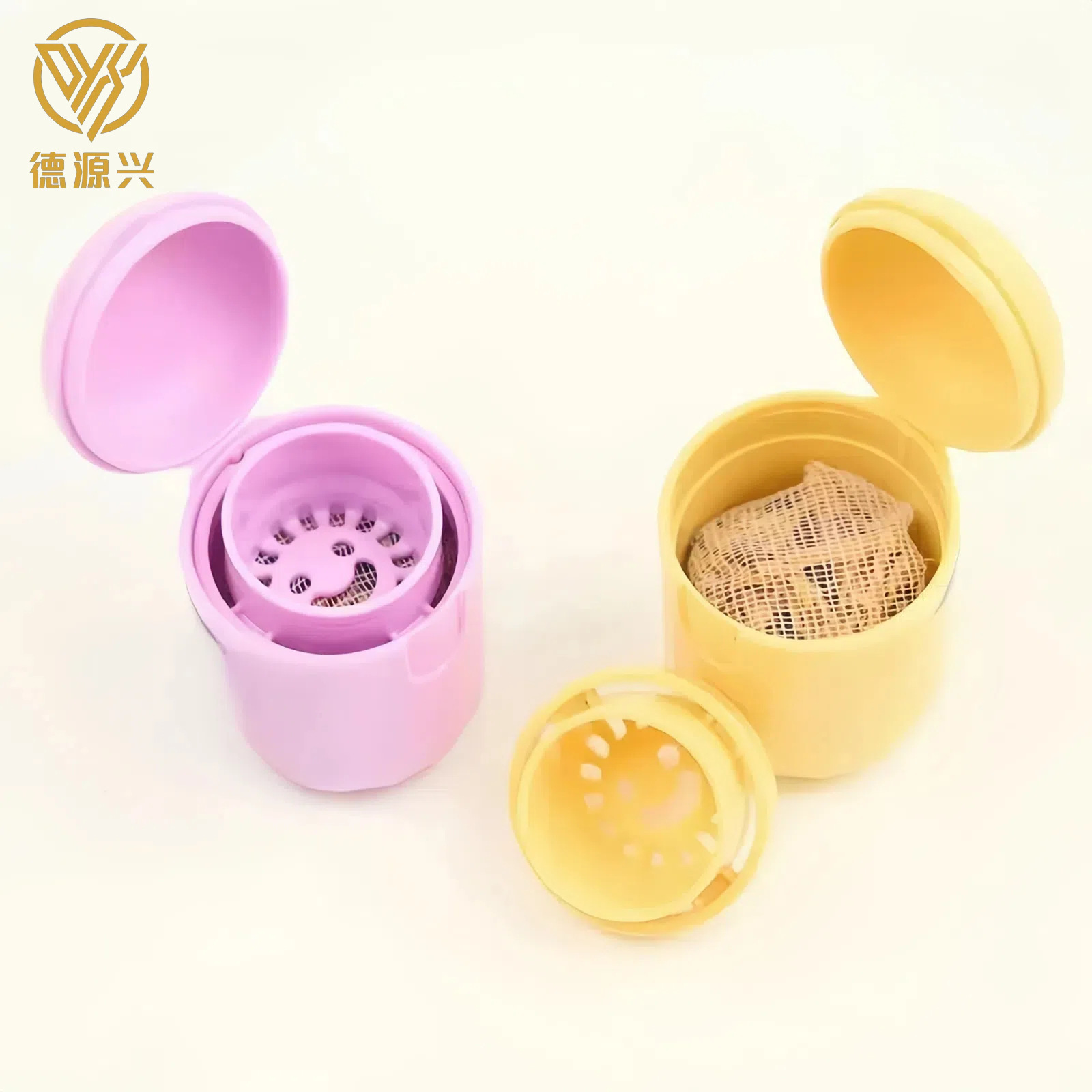 Thai Smiley Lotus Herbal Nose Pot Flip Mint Cool Oil Nose Bottle Refresher Nose Sucking Material