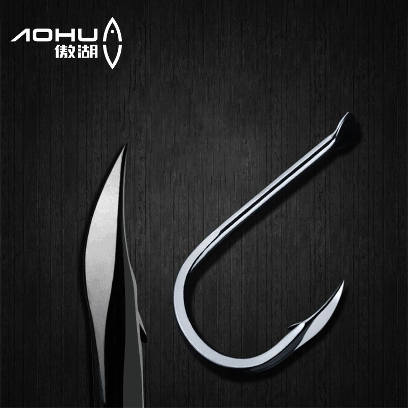High carbon steel bulk fish hook Izu competitive fishing ghost tooth triangle tooth barbed hook fishing gear wholesale