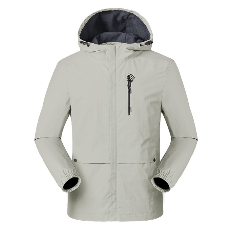 Picture of Spring, Autumn and Summer Outdoor Jacket Men's Single-Layer Thin Casual Clothing Jacket Breathable Windproof and Rainproof Jacket Mountaineering Clothing