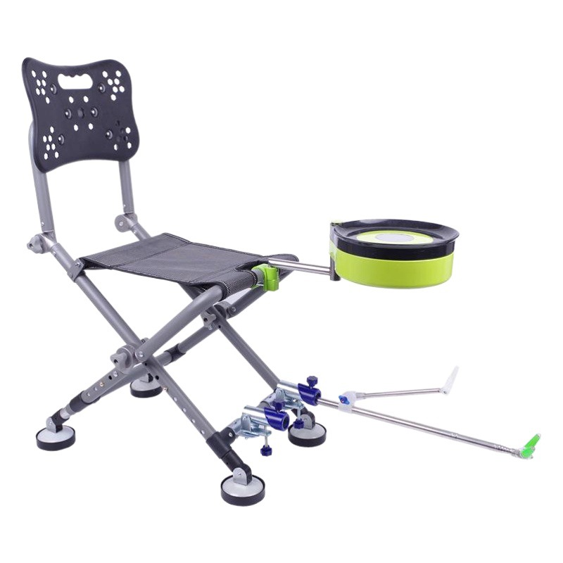 Multifunctional Fishing Chair with Adjustable Backrest, Four-Legged Adjustable Fishing Chair, Aluminum Alloy Fishing Chair, Foldable Fishing Stool Wholesale