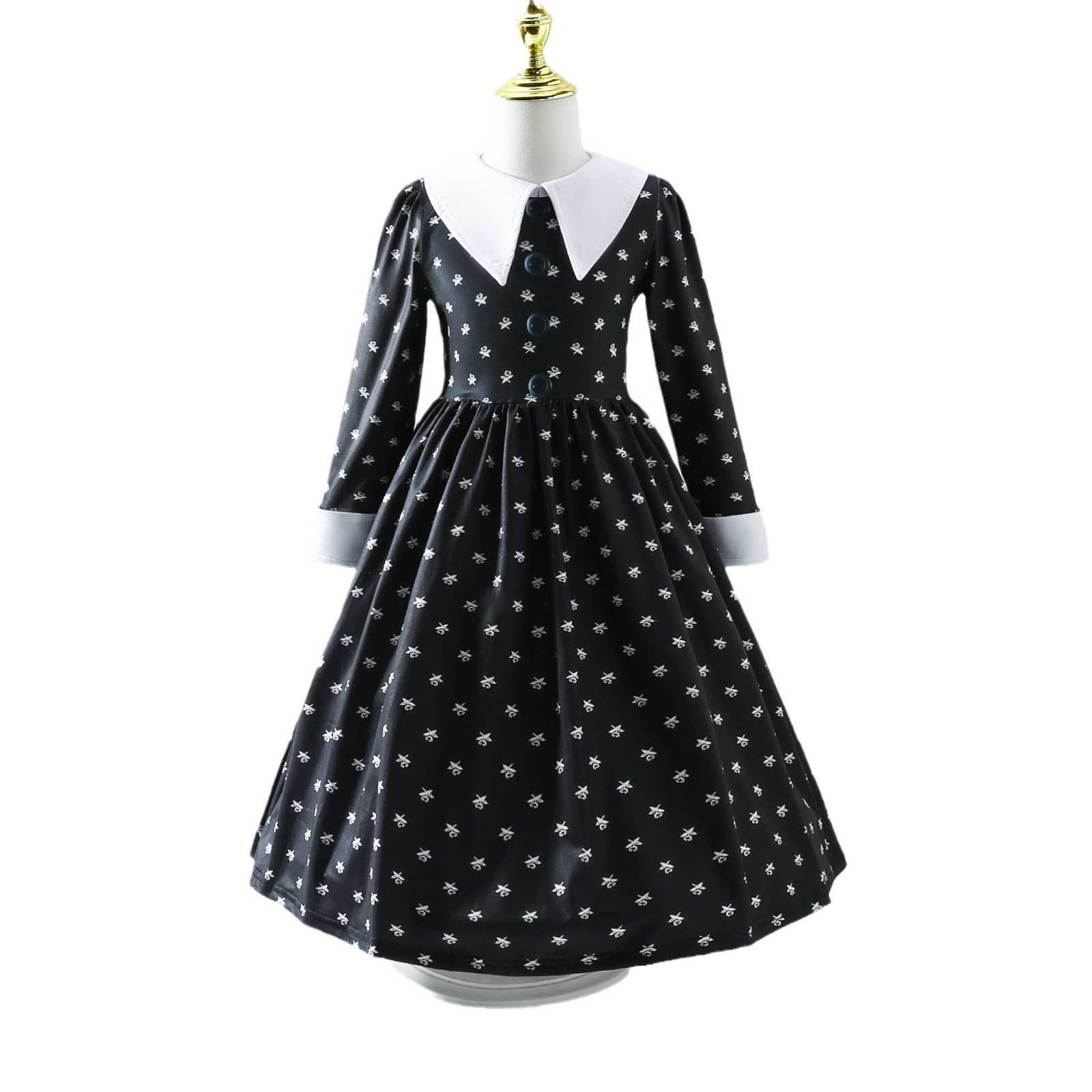 Picture of Wednesday Black dress COS clothing cross-border foreign trade 20.23 million holy festival Adams family dress