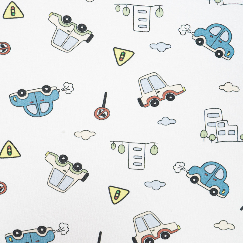 Picture of 195g day bamboo fiber knitted cotton wool cloth 70 bamboo 30 cotton knitted bamboo cotton baby climbing clothes sleeping bag summer cool quilt fabric