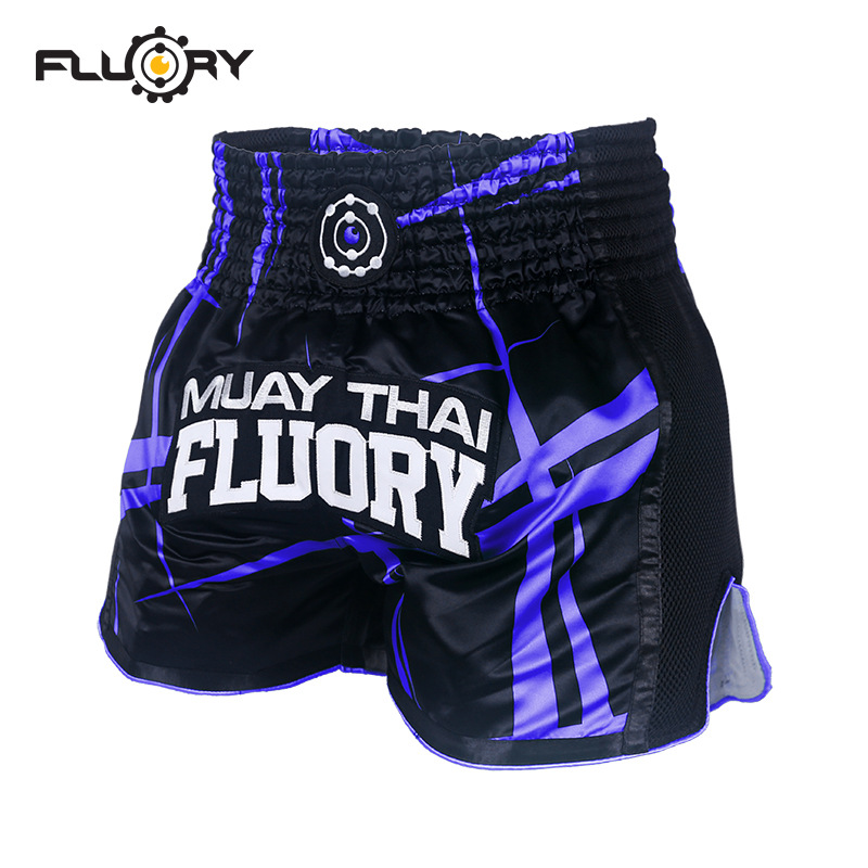 FLUORY fire base Thai boxing shorts Sanda fighting fighting Fighting Training Competition children adult boxing pants shorts 2019 New