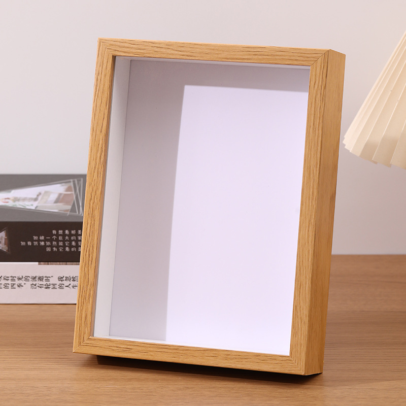 Picture of Hollow Three-Dimensional Photo Frame 6inch Photo Frame Wholesale Wooden Picture Frame Handmade DIY Dried Flower Photo Frame A4 Wall Hanging Photo Frame Table