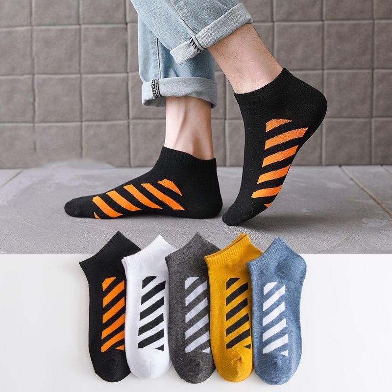 Picture of Solid Color Socks Women's Trendy All-match Boat Socks Macaron Color Short Socks Simple Short Socks Student Sports Socks Cotton Socks