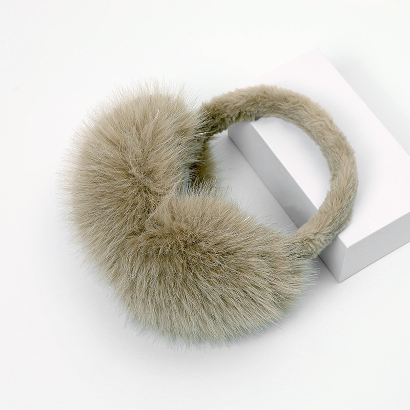 Picture of Northeast Tourism Plush Earmuffs Women's Winter Cute White Warm Anti-freeze Warm Ear Cover Ear Cover All-match Ear Cover