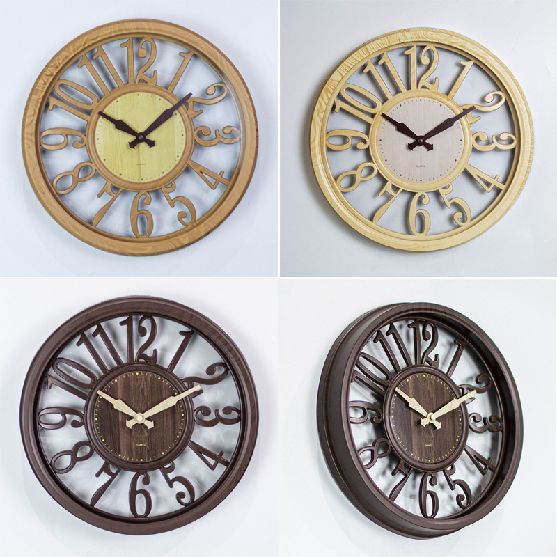 12inch Art Clock Wall Clock Living Room Table Wall Silent Wall Clock Quartz Clock Wall Mount Wall Clock Wall Clock