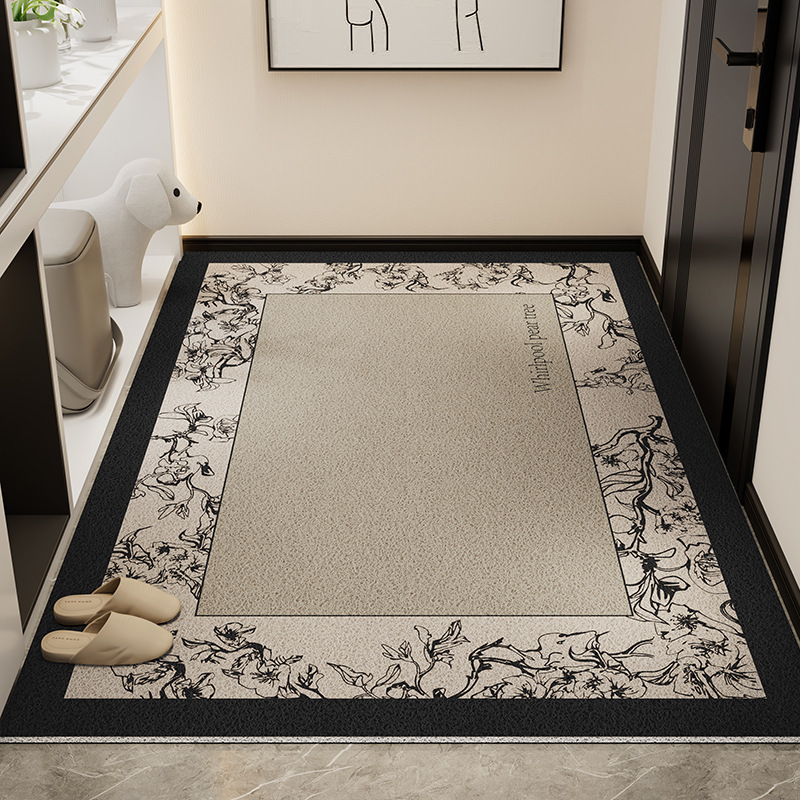 Picture of Light Luxury High-end Door Floor Mat Dirt-resistant Wear-resistant Anti-slip Mat Household Tailable Mud Scraping Silk Ring Floor Mat