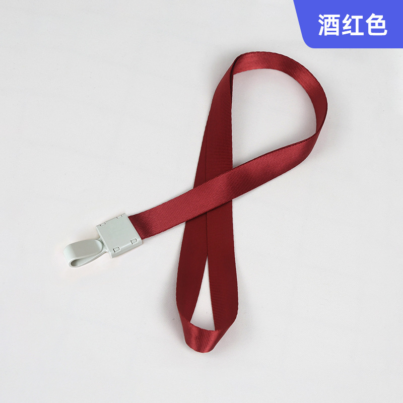 Picture of Spot Id Card Badge Lanyard Factory Brand Plastic Hook Exhibition Student Lanyard Hanging Neck Rope Work Card Rope Wholesale