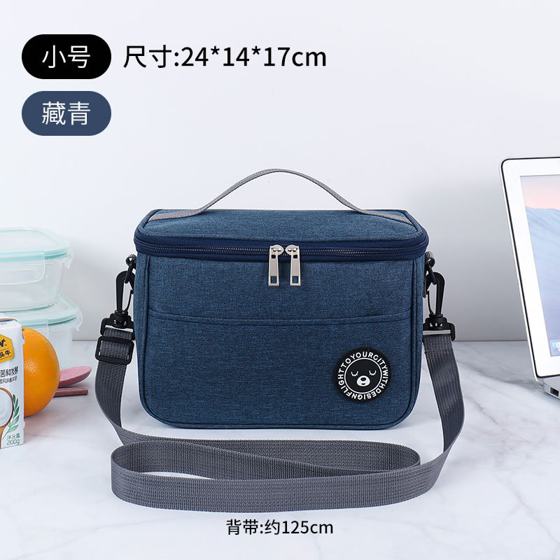 Picture of Lunch Box Handbag Square Insulation Bag Aluminum Foil Thickened Lunch Bag Large Capacity picnic bag for office workers and students with meals