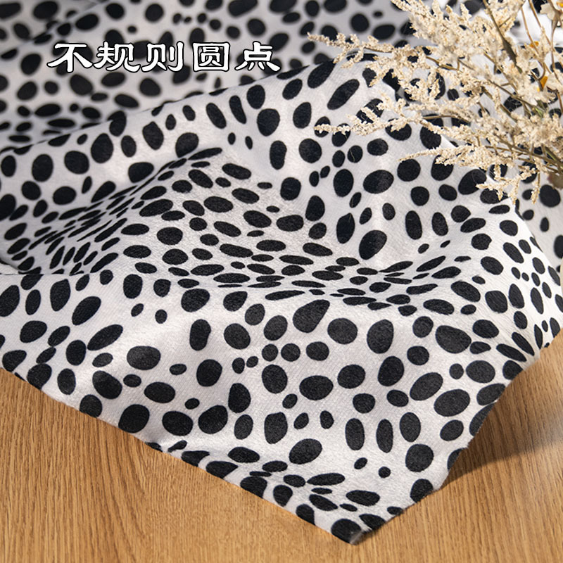 Picture of animal print short plush fabric tiger print leopard print zebra milk print fabric savage stage dress diy toy