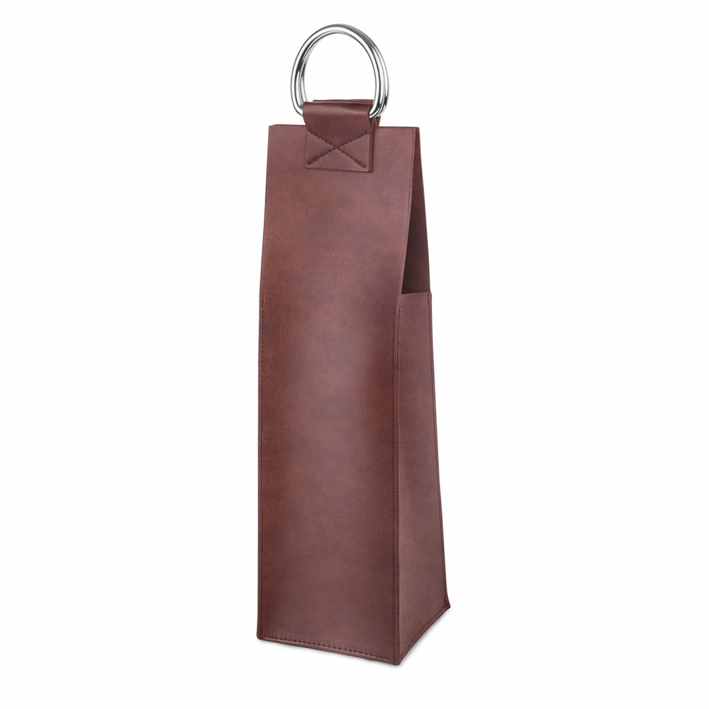 Picture of Ready Stock Wine Packaging Gift Box Satchel Red Wine Storage Gift Box Bag Leather Wine Storage Bag Set
