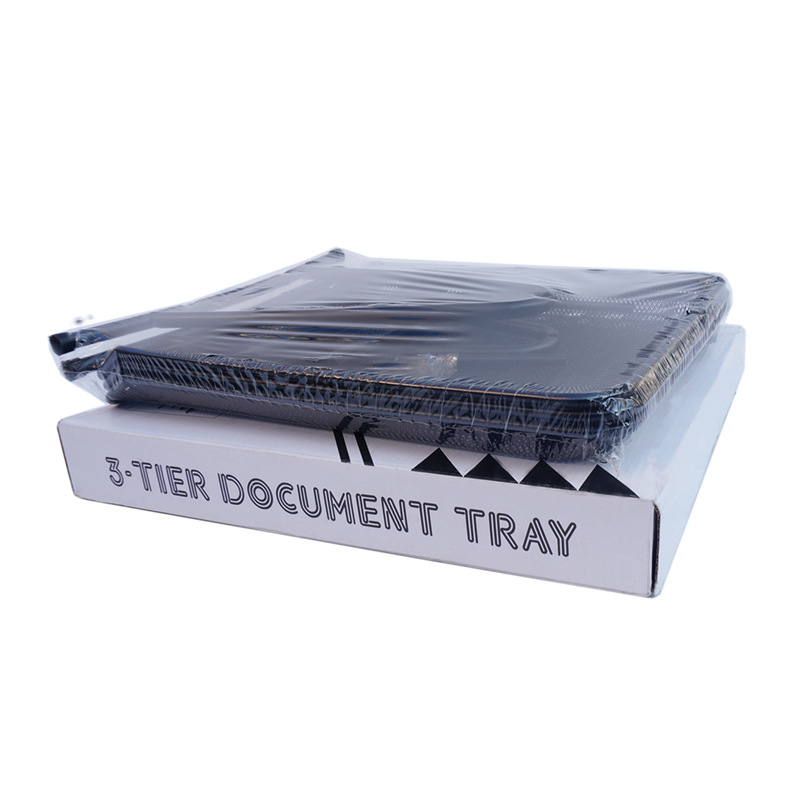 Picture of Factory three-layer four-layer metal file tray File column data sorting A4 file rack office desktop storage rack
