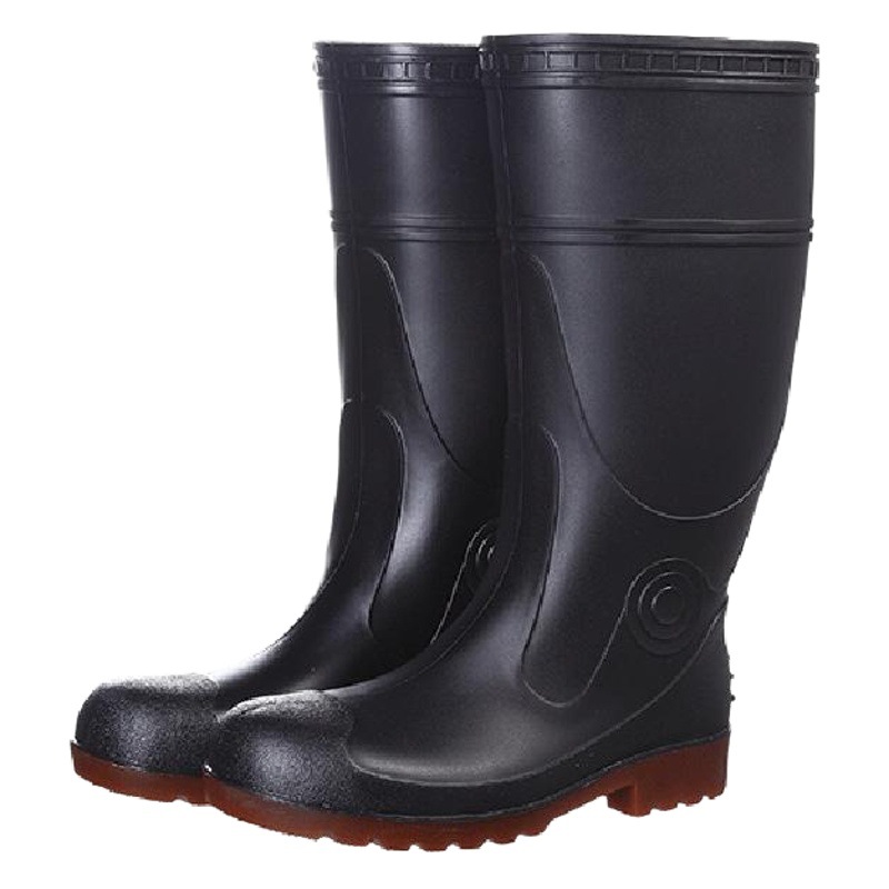 Golden Oak Steel Head Steel Bottom Industrial Cotton Rain Shoes Oil-resistant Acid and Alkali-resistant Ceef Reinforcement Bottom Anti-smashing and Anti-puncture Flood Prevention Water Shoes