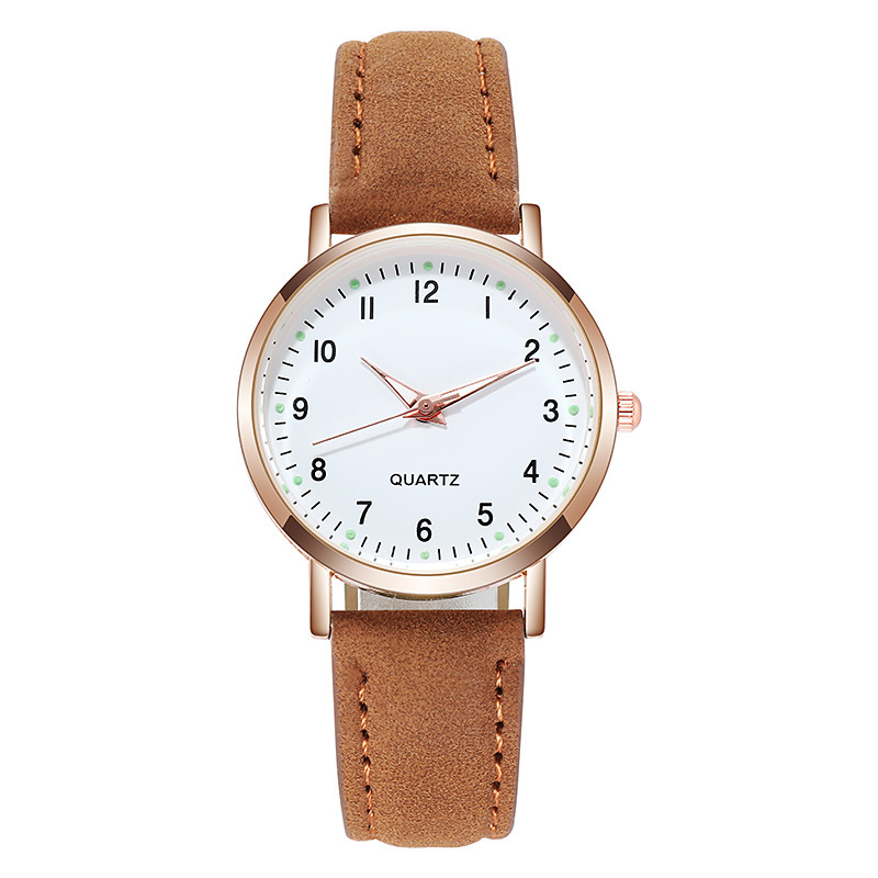 Picture of New Simple Digital Luminous Watch for Men and Women Students Small Fresh Frosted Leather Casual Watch Women's Quartz Watch