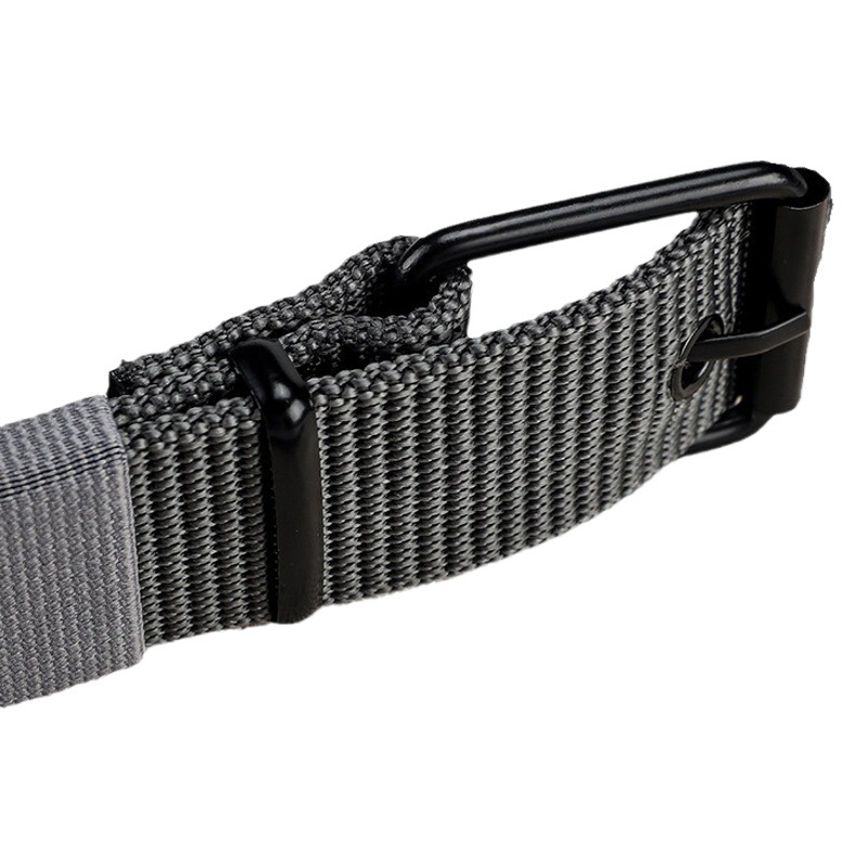 Lined Porous Needle Buckle Canvas Belt Unisex Belt Full Hole Outdoor Jeans Belt for Student Youth Military Training