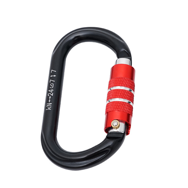 Picture of Outdoor Mountaineering and Rock Climbing O-Type Automatic Lock Safety Quick-Hook Main Lock 7075 Carabiner Quick-Hook Lock Equipment