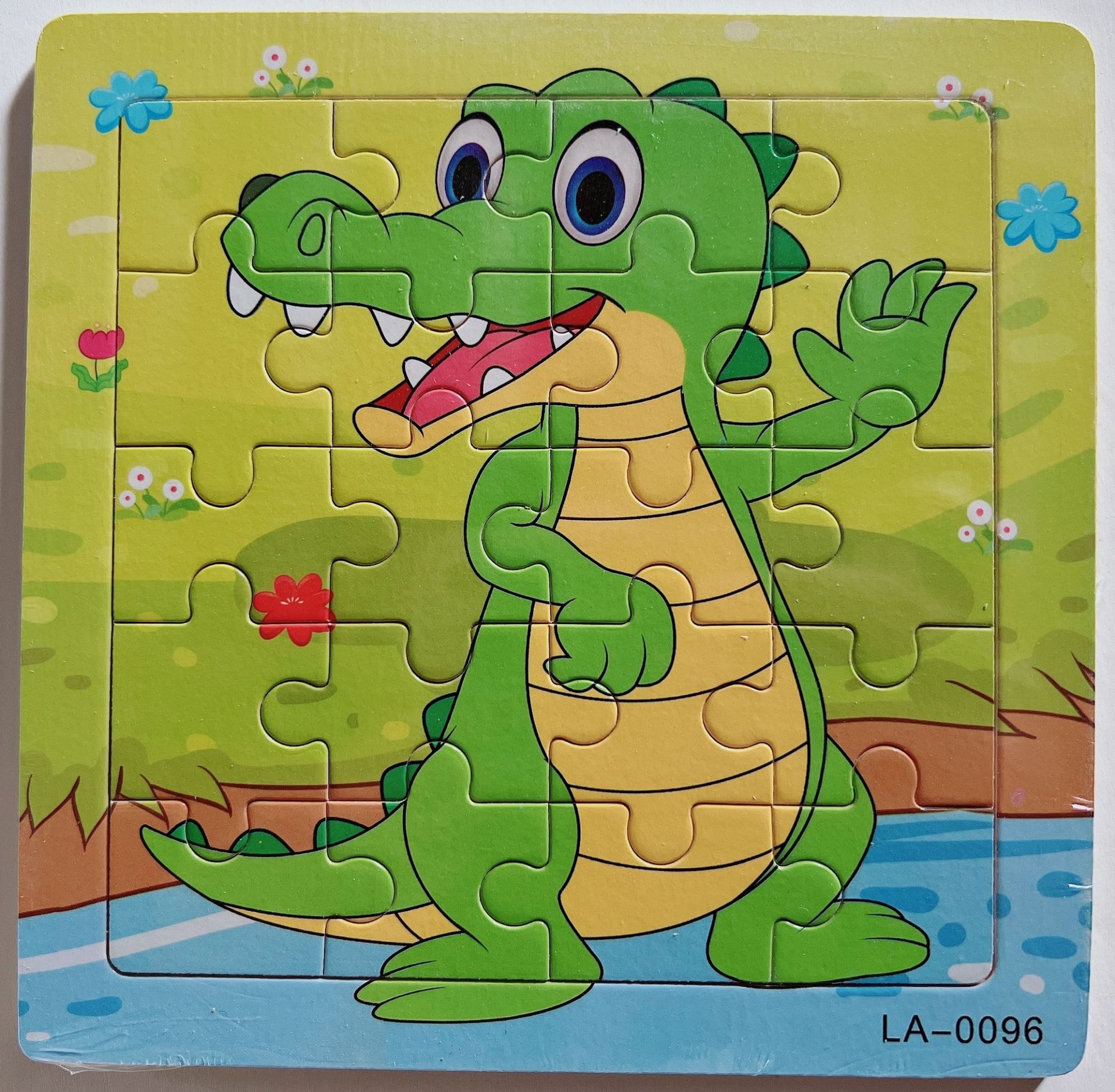 Picture of 20 Pieces of Wooden Kidsren's Intellectual Toys, Wooden Puzzles, Cartoon Animals, Street Stall Toys, Factory Direct Supply