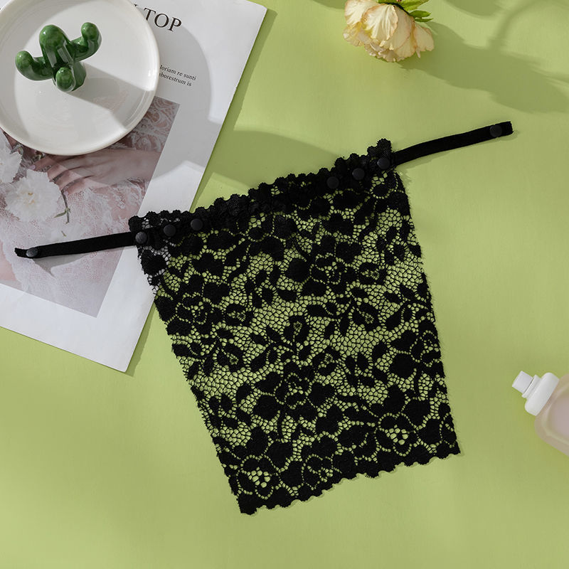 Picture of One-piece anti-light tube bra artifact lace women's seamless exquisite short sexy strapless invisible bra