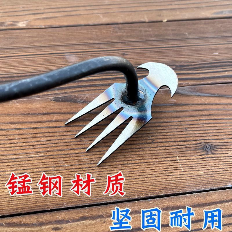 Hoe for Weeding, Root Removal Tool, Gardening Hoe, Manganese Steel Agricultural Tool, Small Soil Loosening Tool for Digging Wild Vegetables, Labor-Saving Weeding Tool