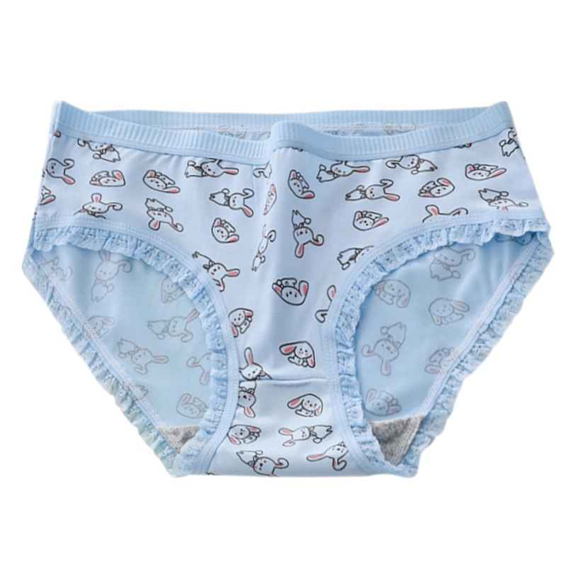 CS018# Ladies lace waist breathable underwear women's Japanese cute sweet solid color girl student triangle shorts