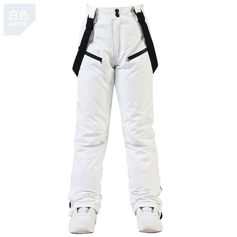 Picture of New Ski Pants Men's and Women's Strap Ski Pants Winter Windproof Waterproof Warm Thickened Snowboard Double Ski Pants