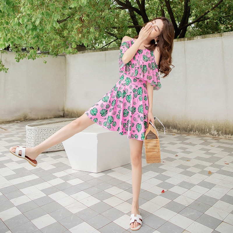 Picture of 2025 Fashion Swimsuit Women's Fresh Printed Swimsuit Separates Outdoor Hot Spring Swimsuit Slim Bikini Wholesale