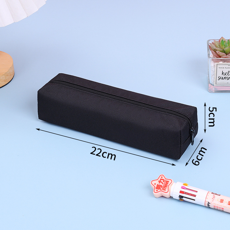 Picture of Simple Large-Capacity Pencil Bag for Boys and Girls, Stain-Resistant Pencil Box, Student Square Pencil Bag, Customized Promotional Pencil Box