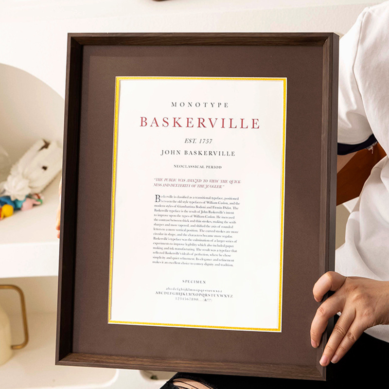 Picture of Graduation certificate frame A4 honor patent photo frame wall mounting graduation award display frame acrylic picture frame 20-inch