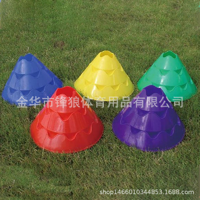 Large High Flower Sign Plate Football Training Equipment Obstacle Blue Football Training Equipment Road Cone Sign Plate