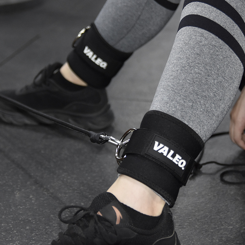 Leg and Hip Exercise Equipment with Foot Sleeves for Men and Women, Jump Rope Fitness Leg Sleeves, Resistance Rope Exercise Accessories, High Elasticity