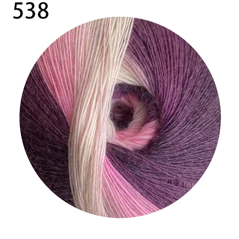 Picture of 1000 m Magic Ball Rainbow Wool Wool Wool Hand-Woven Crochet Shawl Hat Scarf Coat Coarse Baby Wool Ball