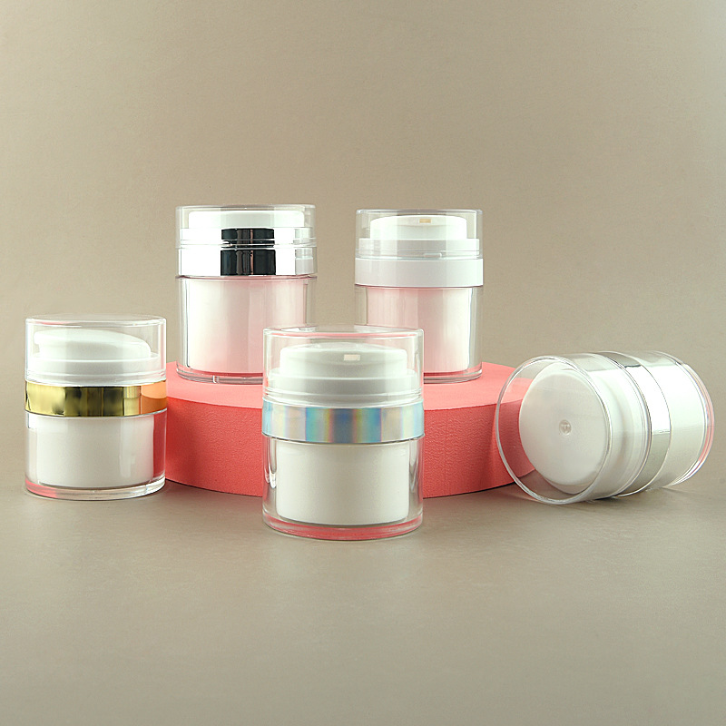 Picture of in stock acrylic vacuum bottle 15g20g30g 80g100 ml press cream bottle sunscreen cream bottle