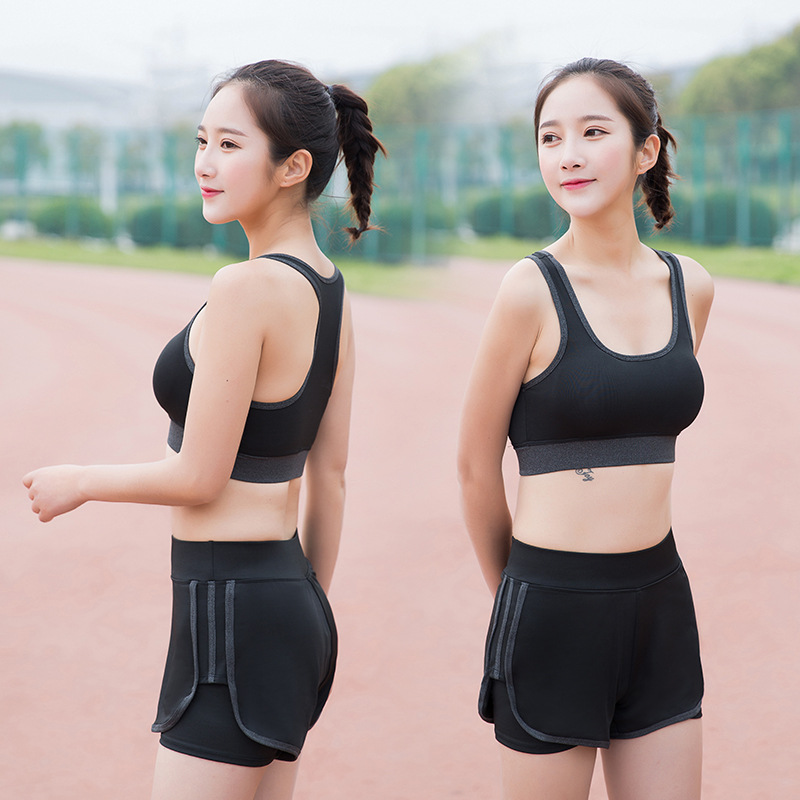 Women's Fitness Vest with Chest Pad Push-up Sports No Steel Rings Fashion New Bra Professional Fitness Large Size Yoga Clothes