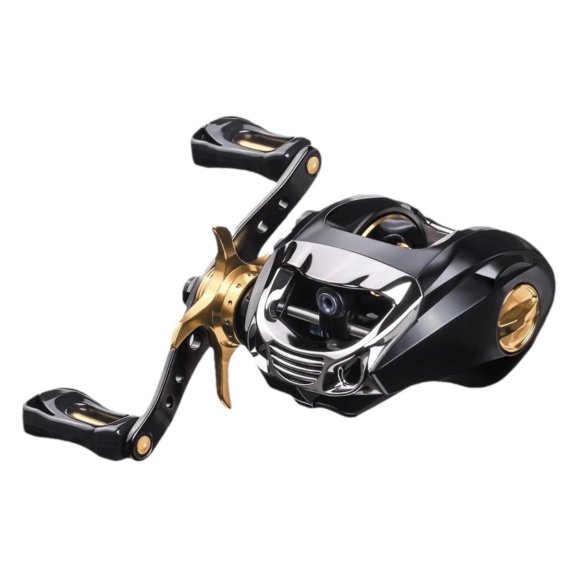 Lin Lake Five-color Luya Drop Wheel Anti-explosion Line Double Brake Left and Right Hand Hit Black Micro-objects Long-distance Fishing Wheel Fishing Wheel