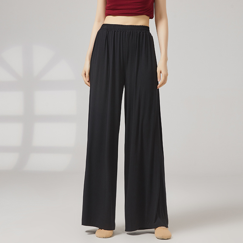 Picture of Modern Dance Elegant Loose Wide-Leg Pants Chinese Classical Dance Body Professional Training Women's Dance Practice Pants