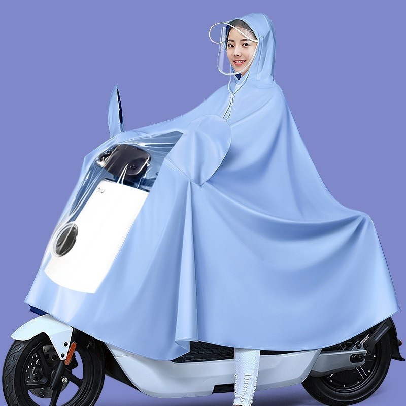 Large Raincoat Electric Vehicle Rainstorm-proof Outdoor Riding Unisex Locomotive Thickened Single Motorcycle Poncho